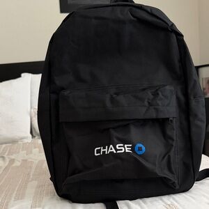 Chaser Black Backpack with Blue Accent